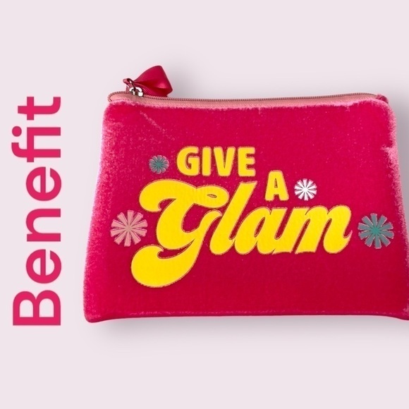 🦄 Benefit Glam Bag Hot Pink NWOT - Picture 1 of 7